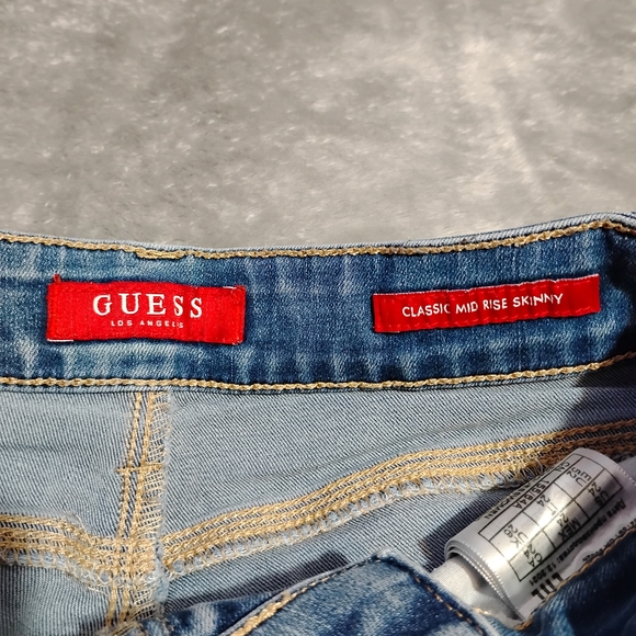GUESS Women's Light Blue Distressed Jeans - Picture 6 of 7